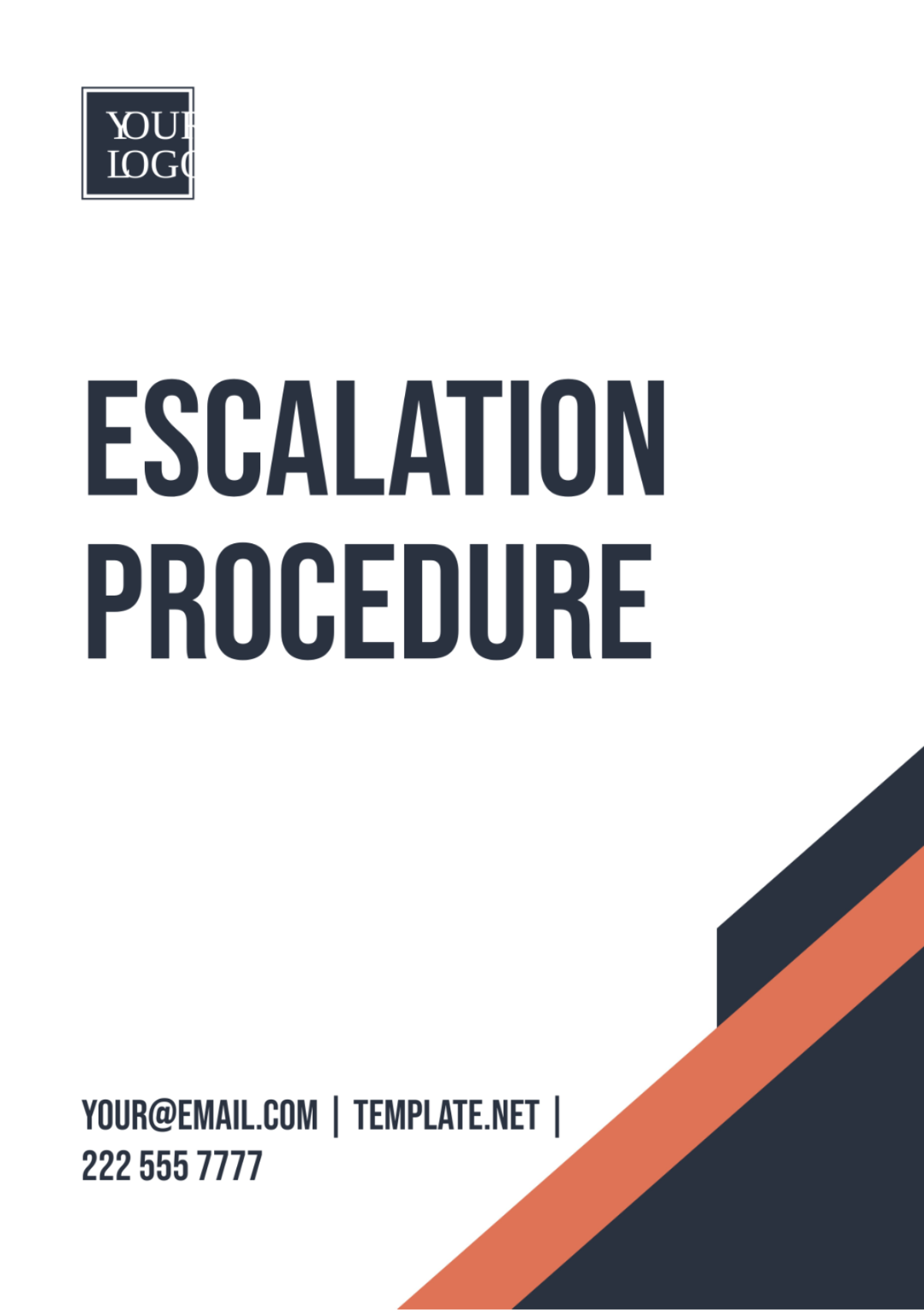 Free Escalation Procedure Template