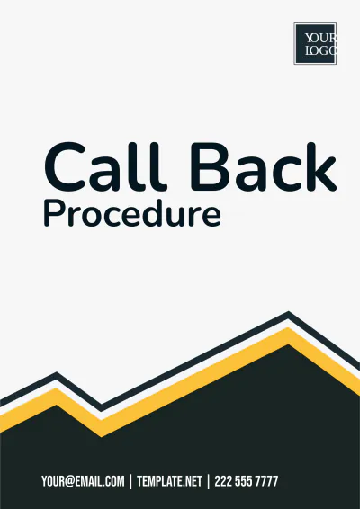 Free Call Back Procedure Template to Edit Online