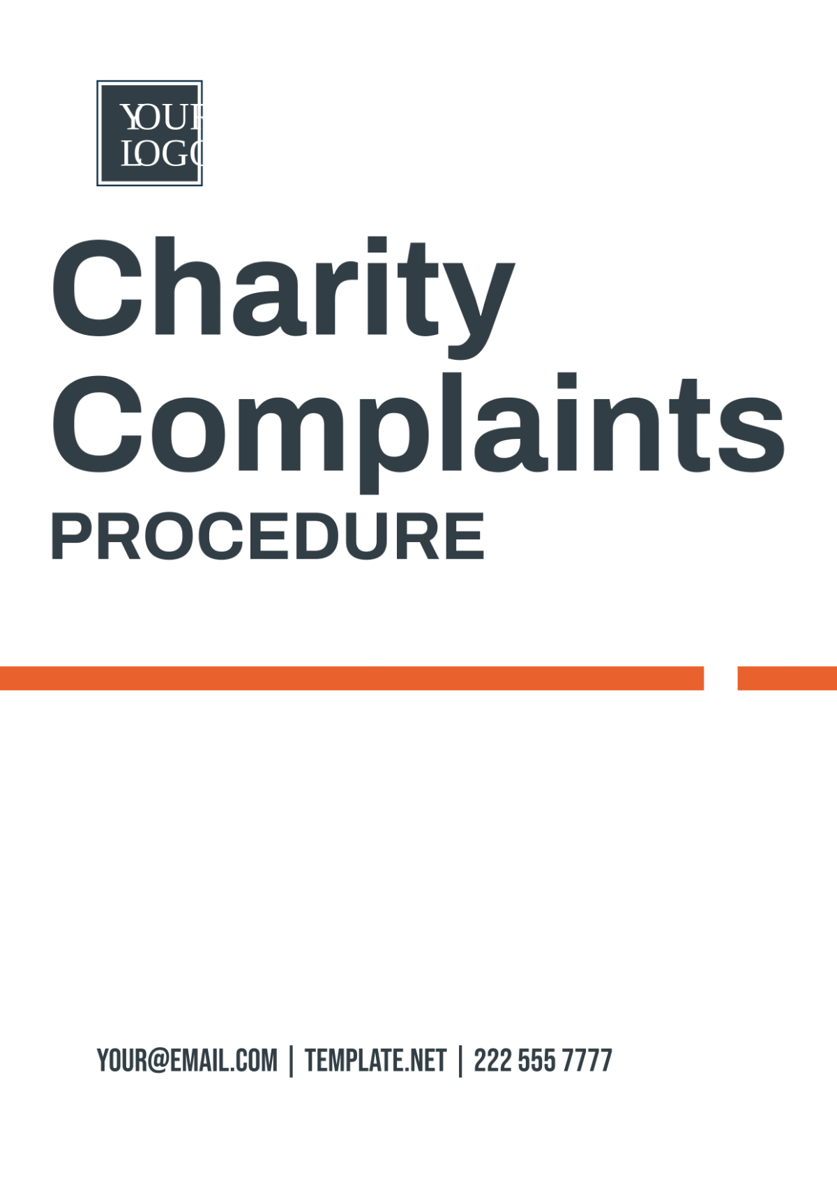 Free Charity Complaints Procedure Template