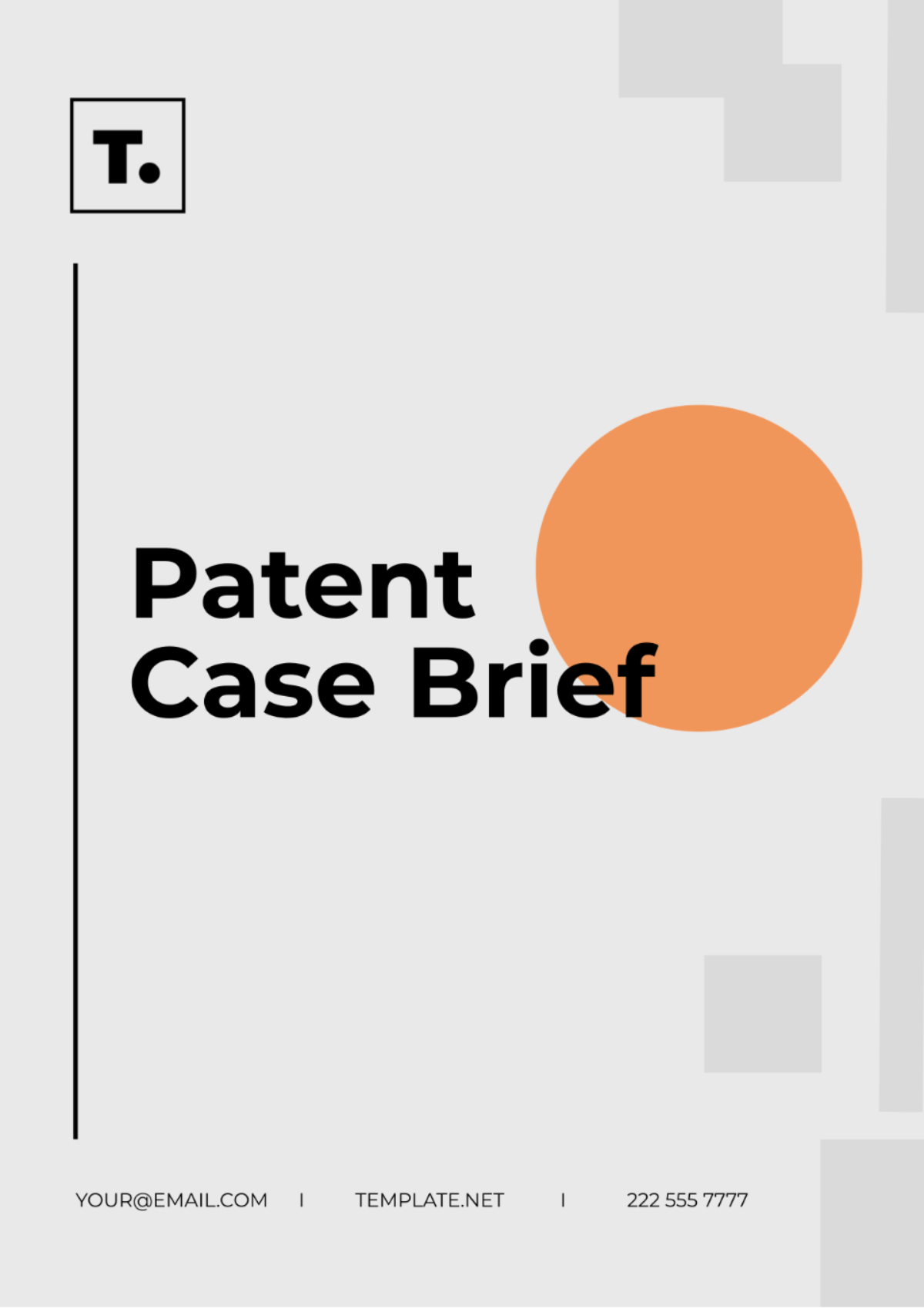 Free Patent Case Brief Template