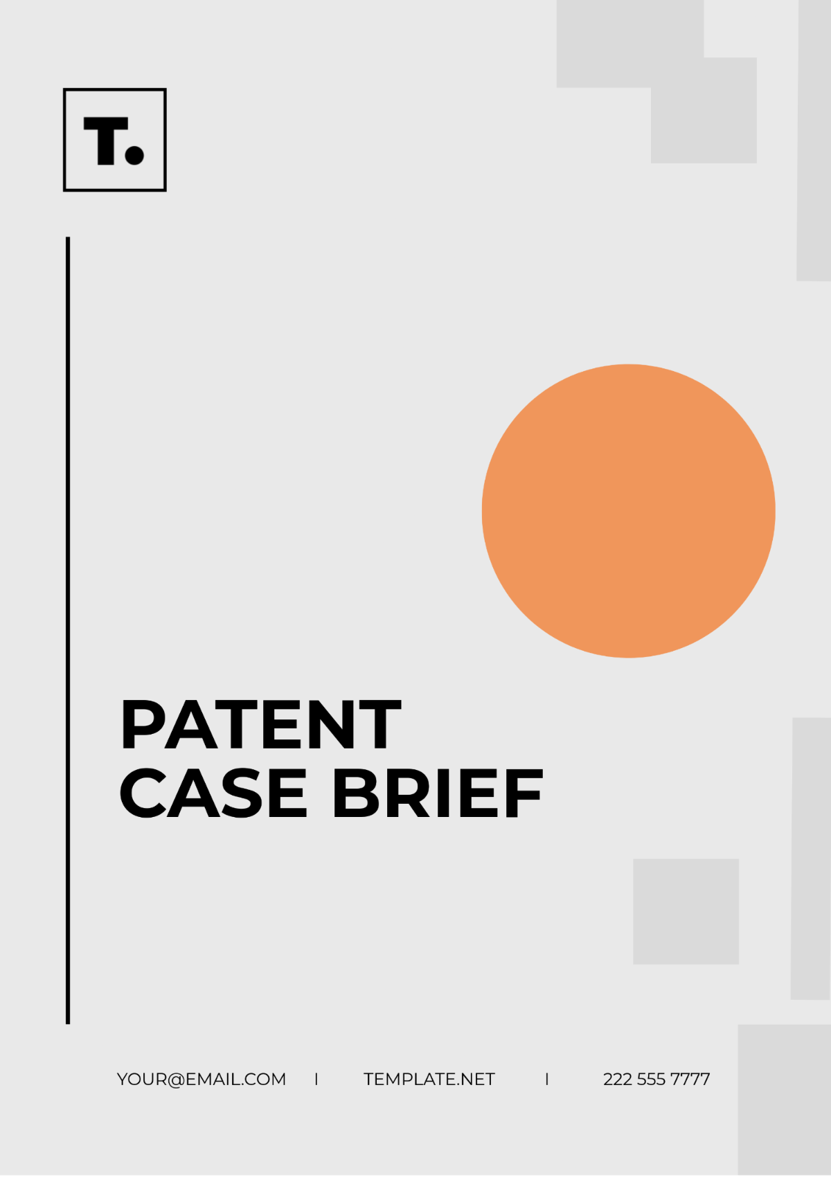 Patent Case Brief Template - Edit Online & Download