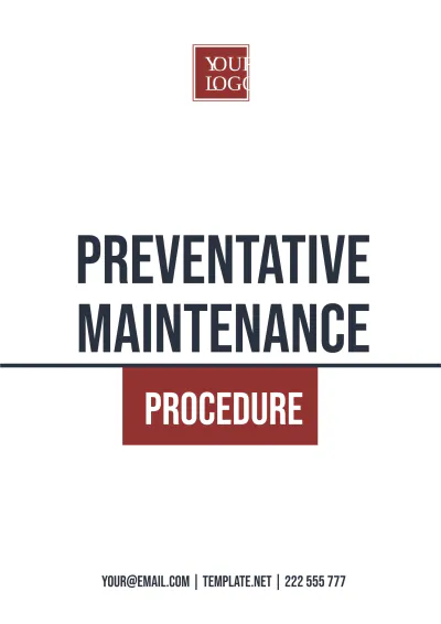 Free Preventative Maintenance Procedure Template to Edit Online