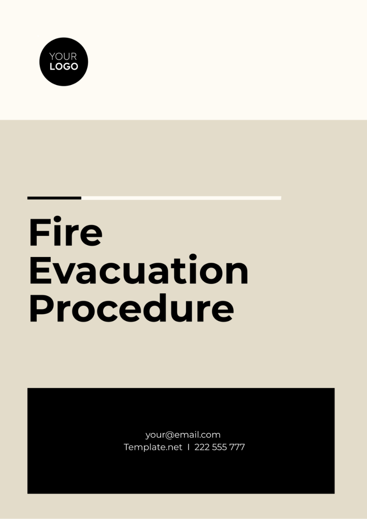 Free Fire Evacuation Procedure Template