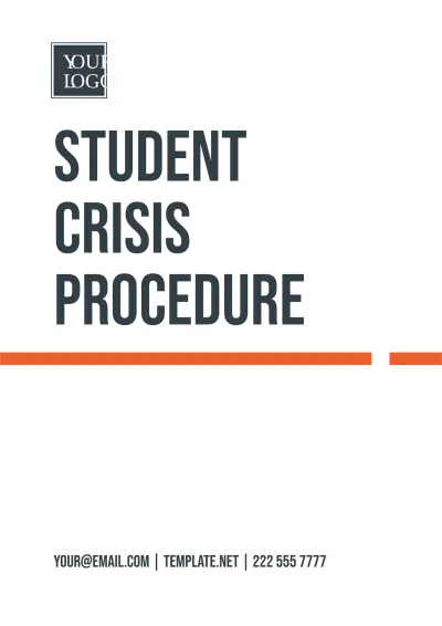 Free Student Crisis Procedure Template to Edit Online