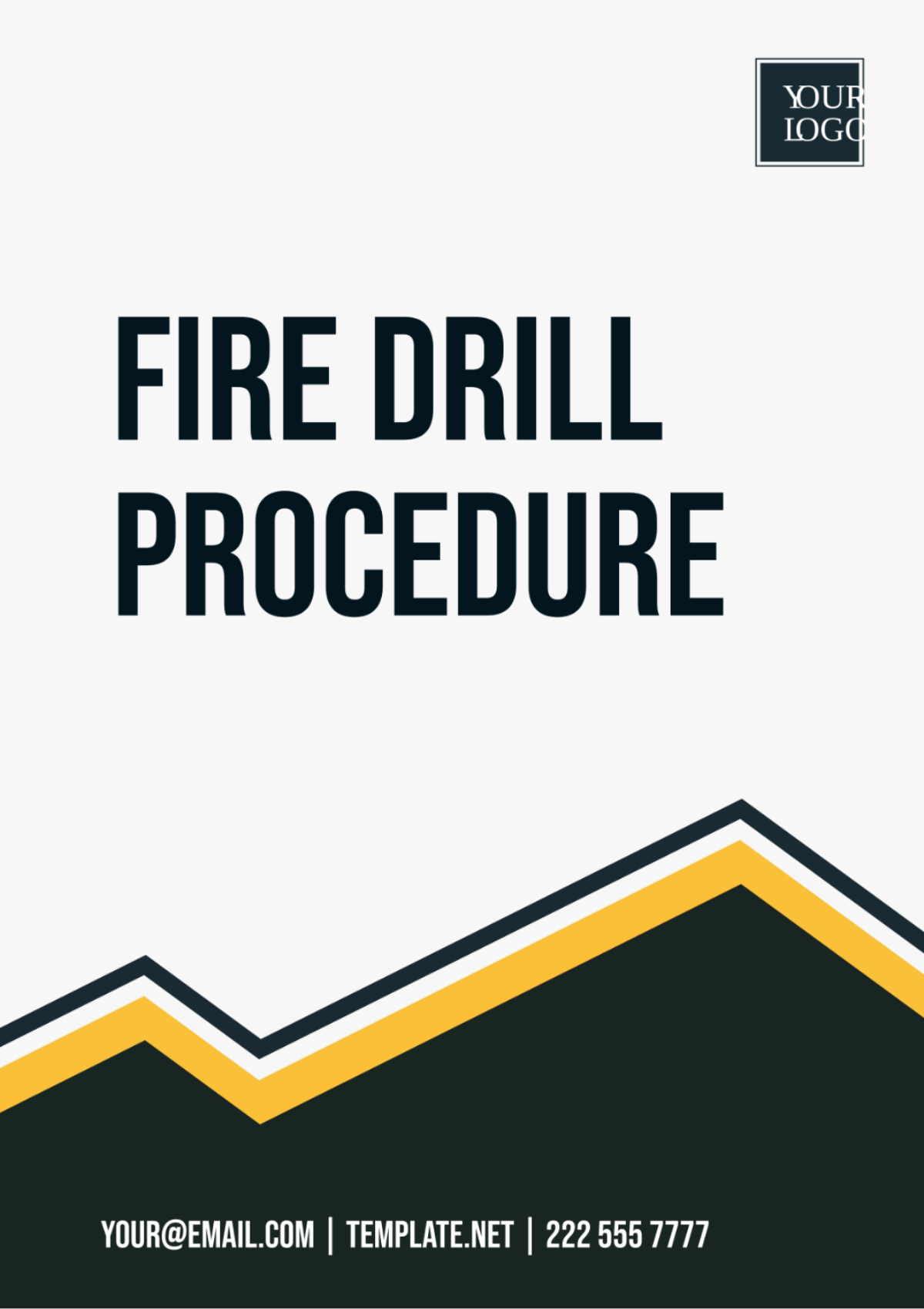 Free Fire Drill Procedure Template