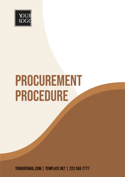 Free Procurement Procedure Template to Edit Online