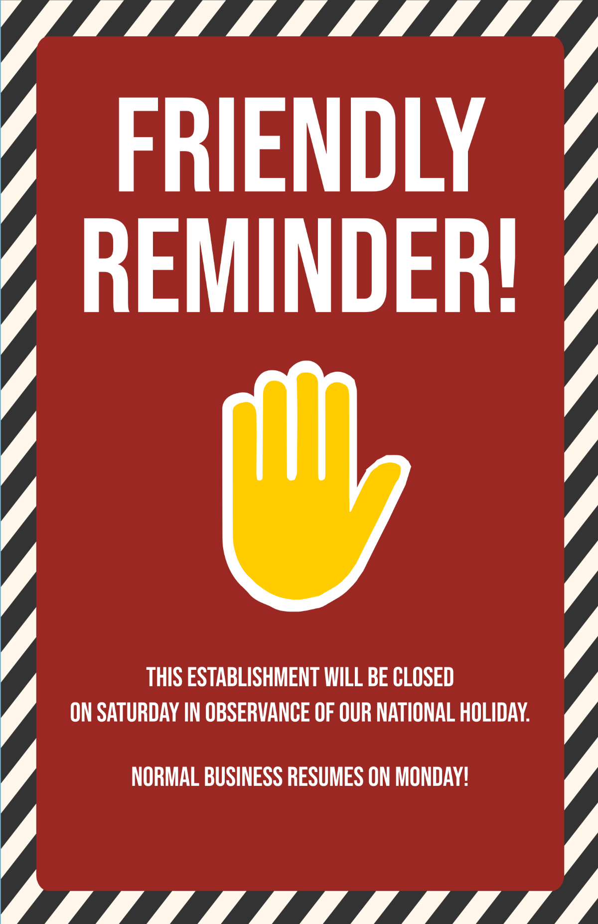 Reminder Poster Template