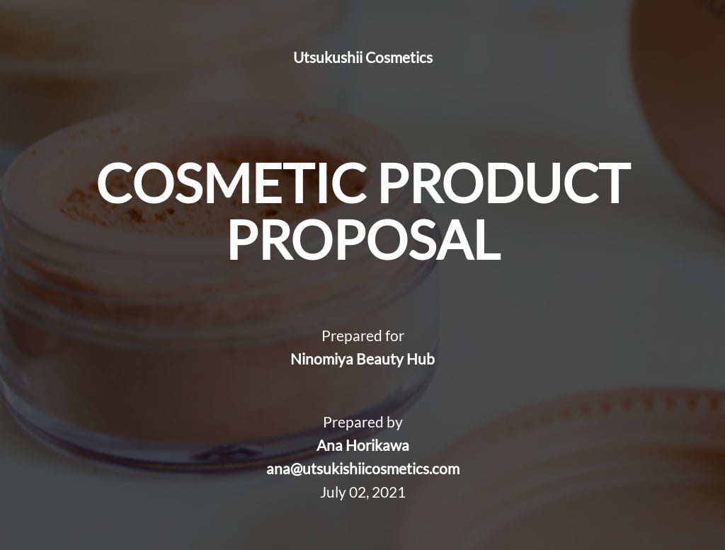 Professional Product Proposal Template.jpe