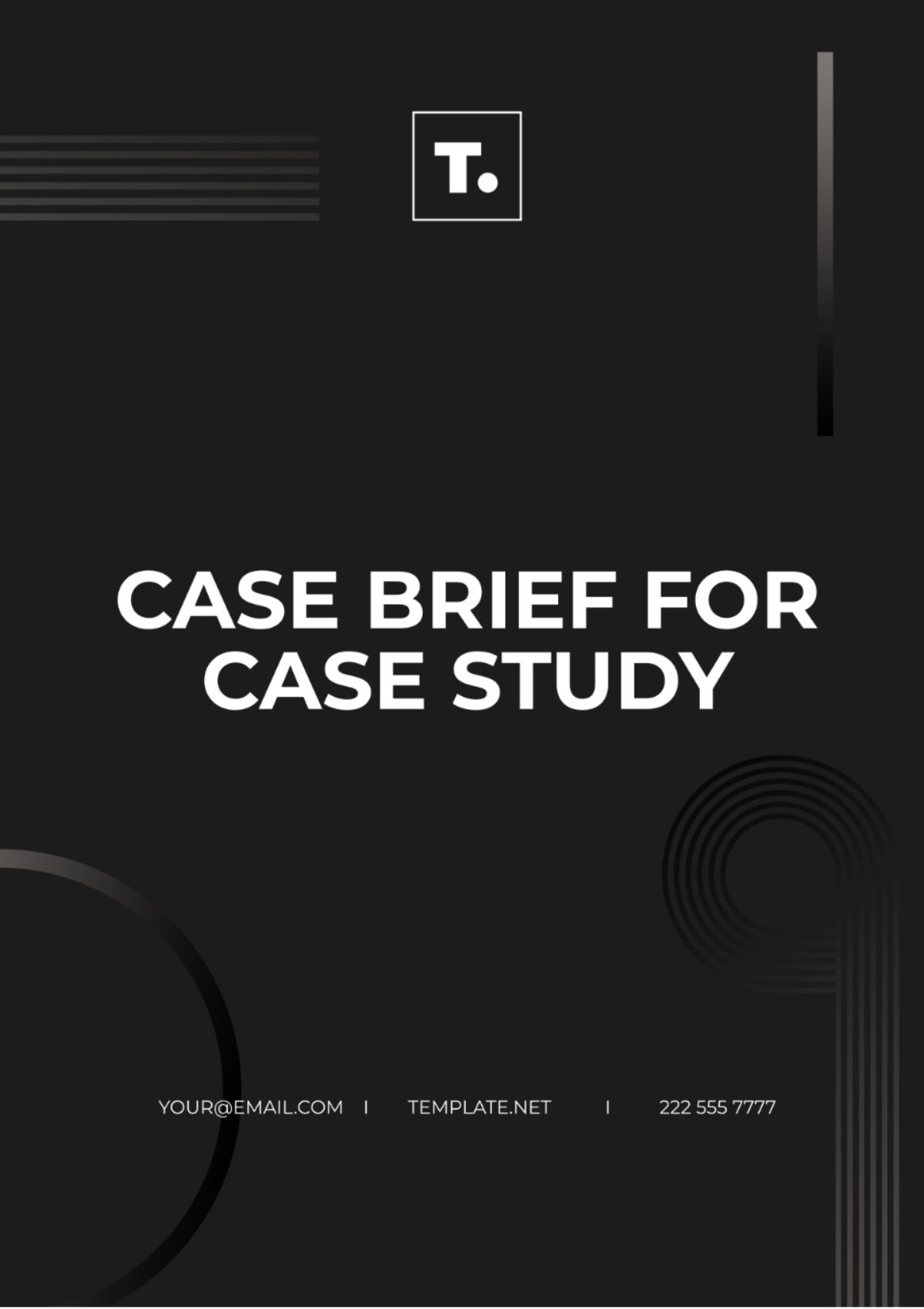 Free Case Brief for Case Study Template