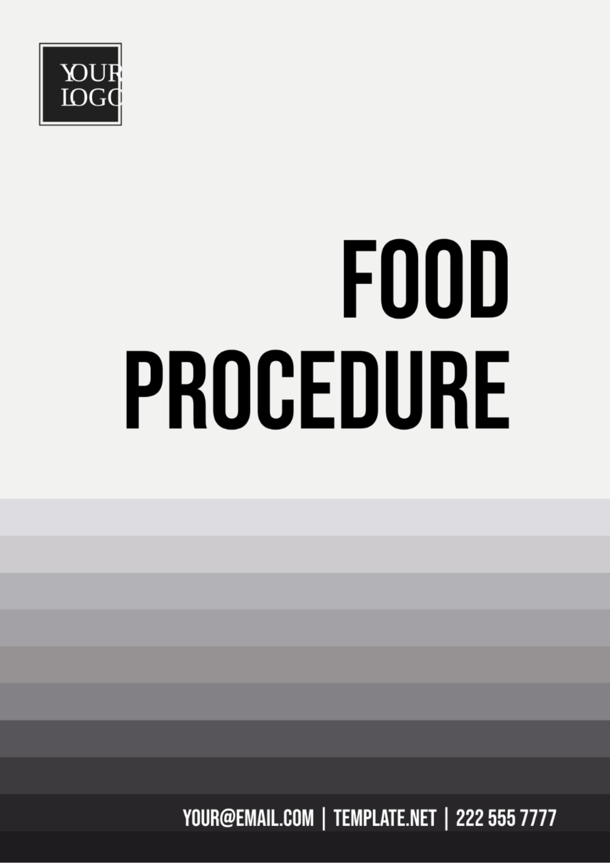 Free Food Procedure Template