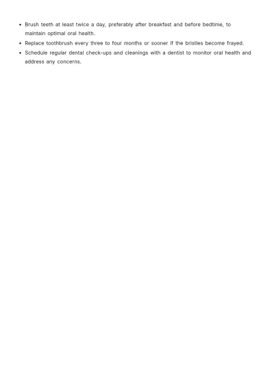 Free Brushing My Teeth Procedure Template to Edit Online