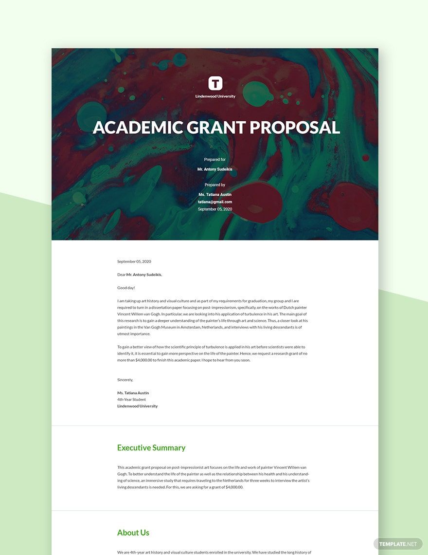 how to write an academic grant proposal