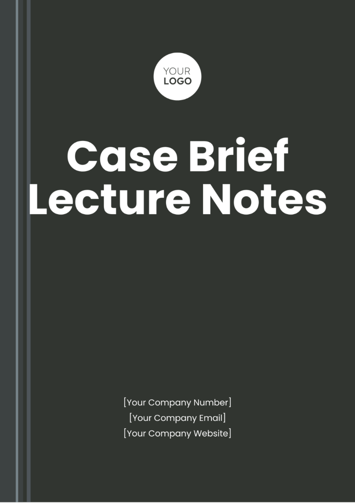 Free Case Brief Lecture Notes Template