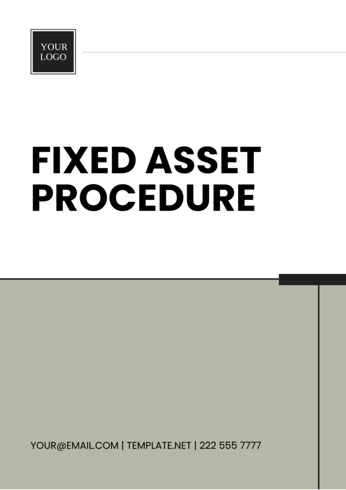 Free Fixed Asset Procedure Template
