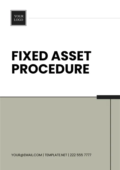 Free Fixed Asset Procedure Template to Edit Online