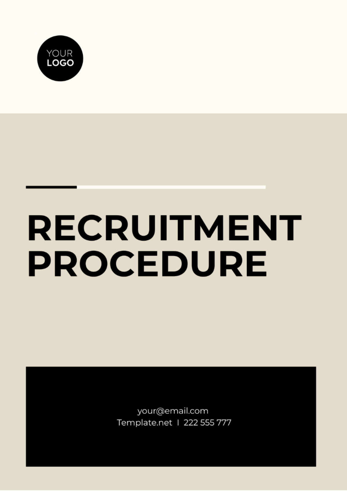 Recruitment Procedure Template