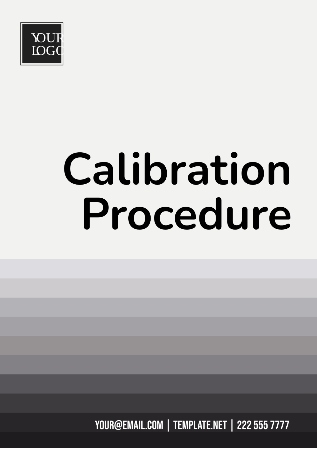 Free Calibration Procedure Template