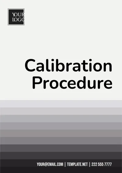 Free Calibration Procedure Template to Edit Online
