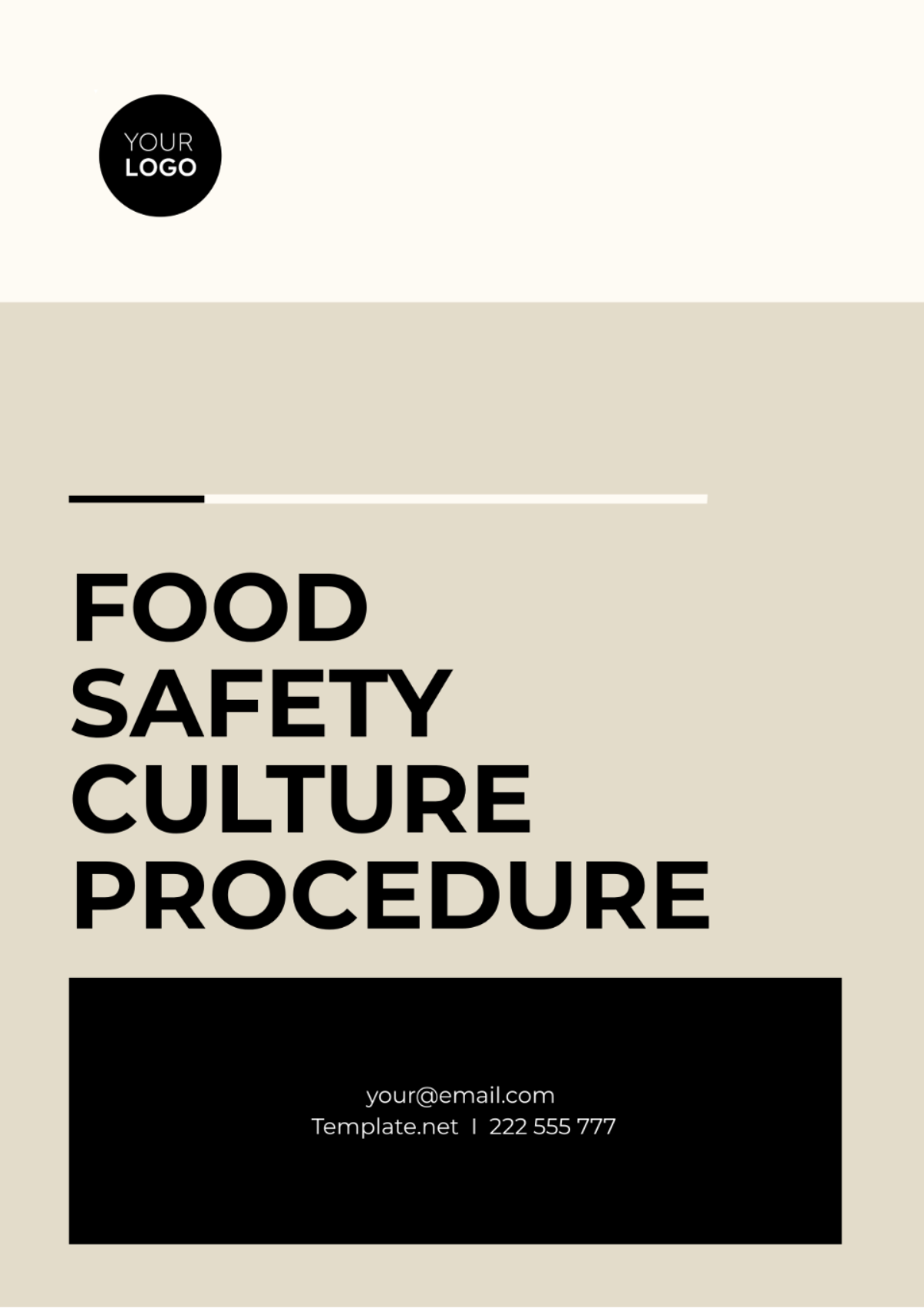 Food Safety Culture Procedure Template