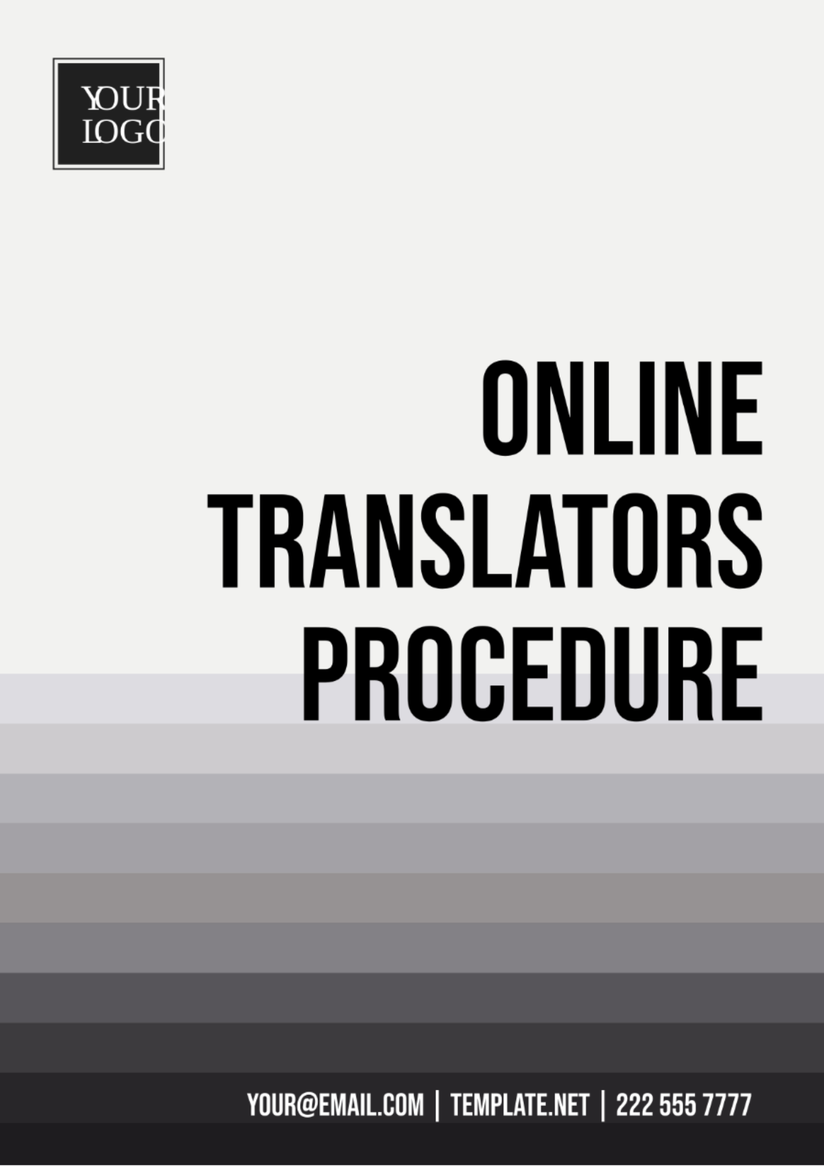 Online Translators Procedure Template