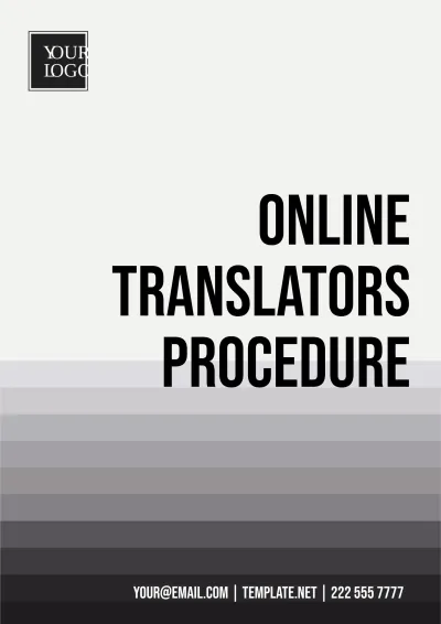 Free Online Translators Procedure Template to Edit Online