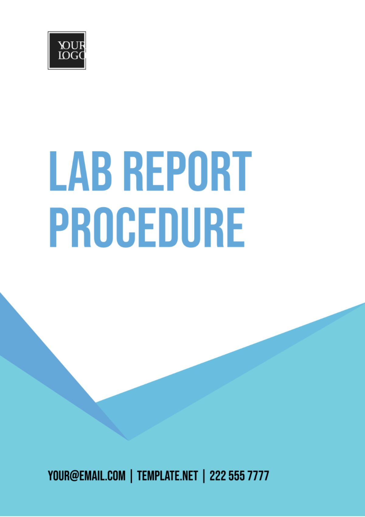 Free Lab Report Procedure Template