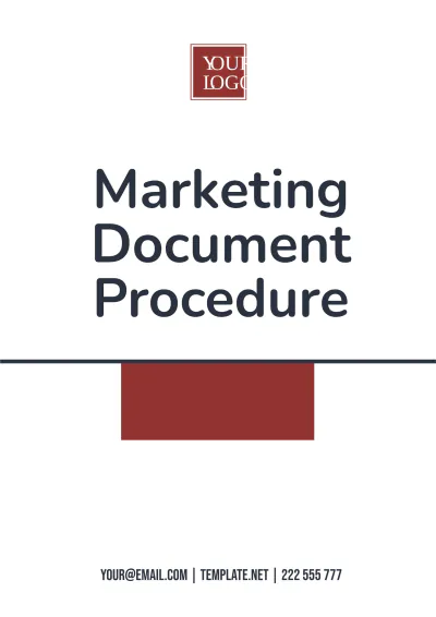 Free Marketing Document Procedure Template to Edit Online