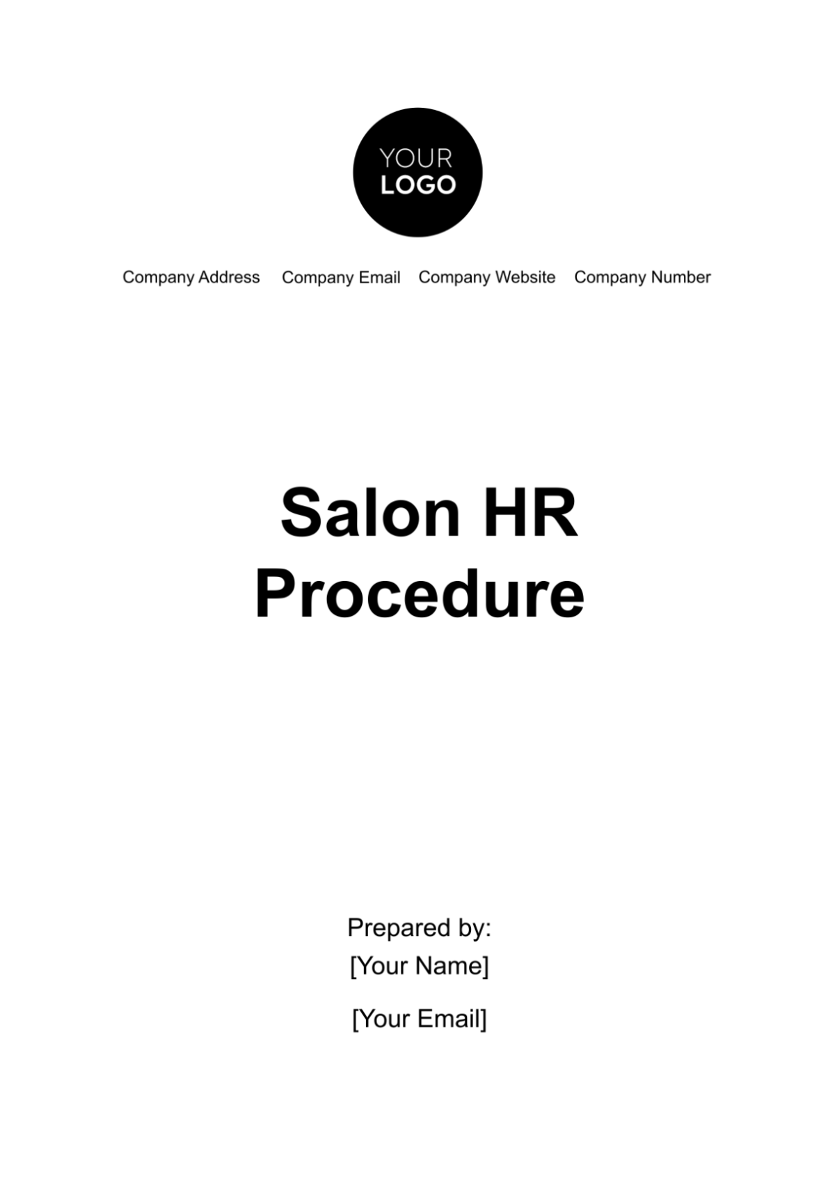Salon HR Procedure Template