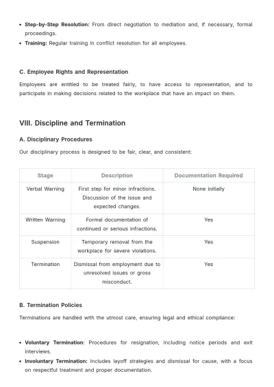 Free Salon HR Procedure Template to Edit Online