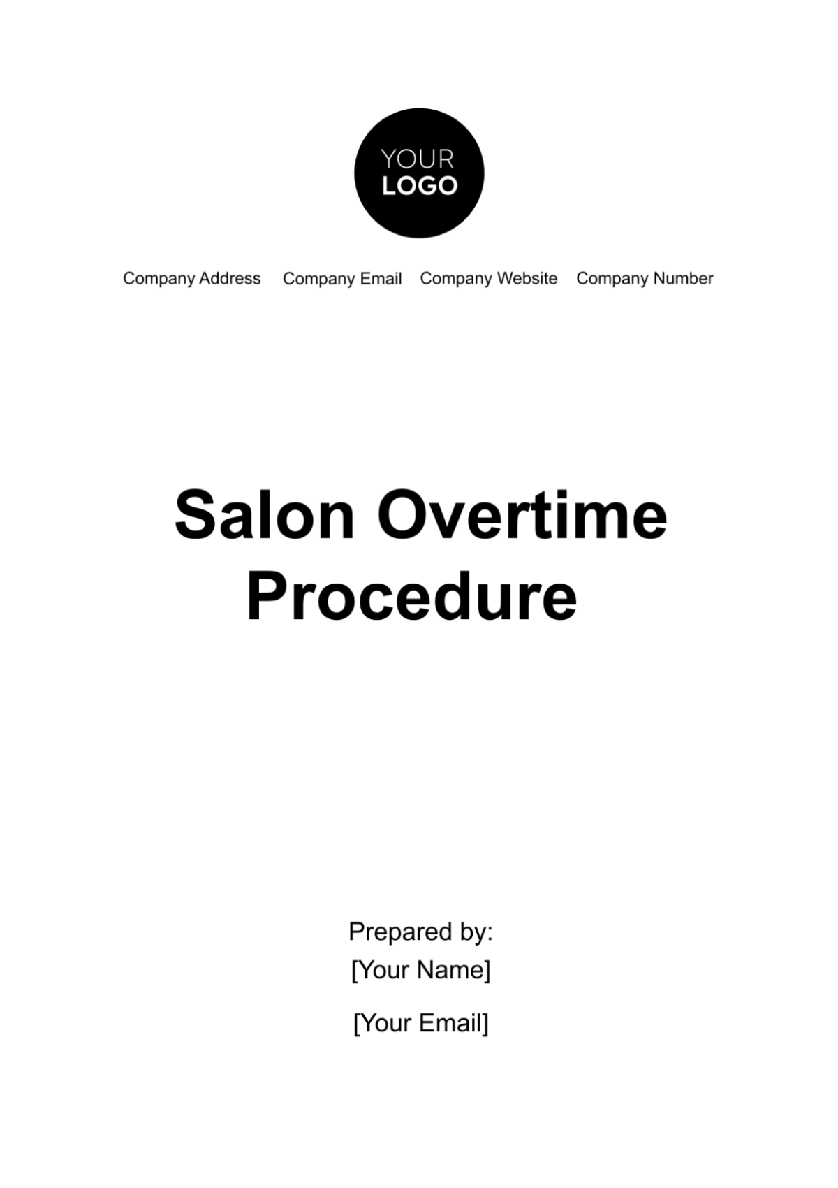 Salon Overtime Procedure Template