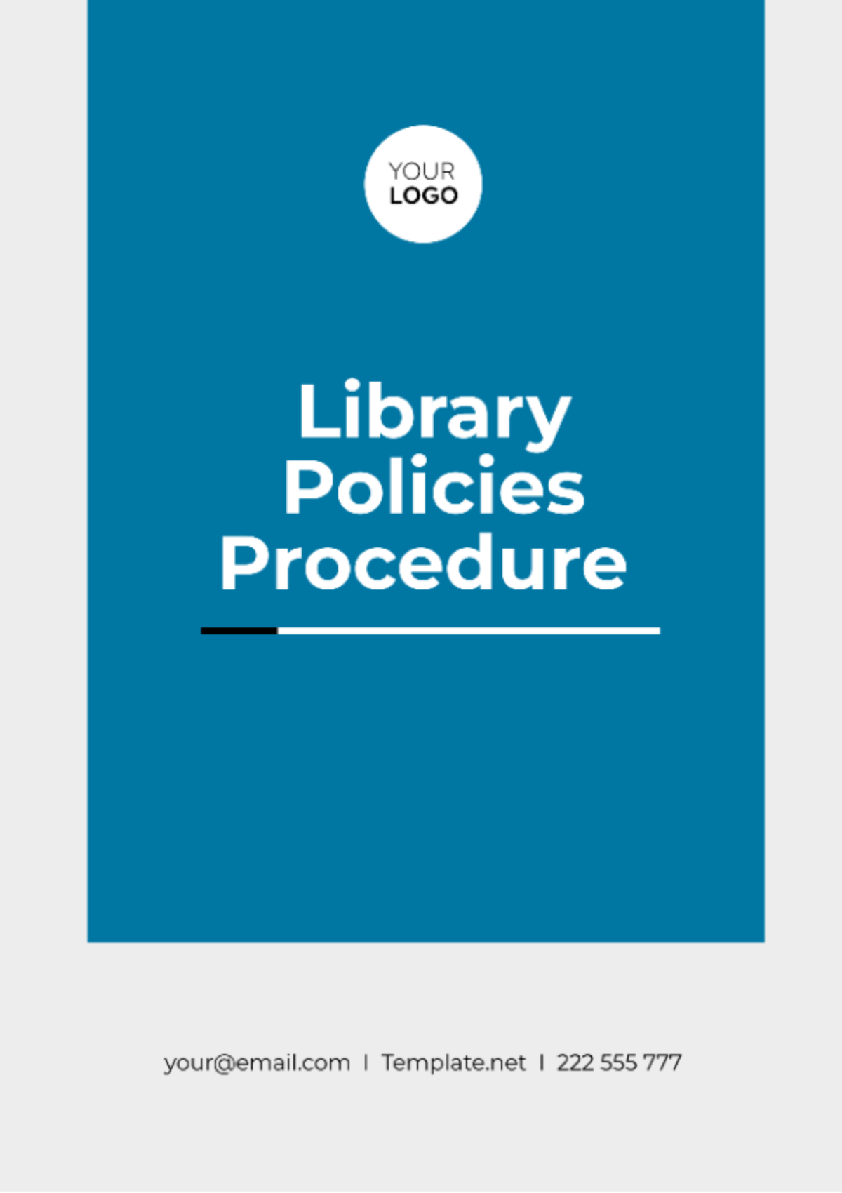 Library Policies Procedure Template