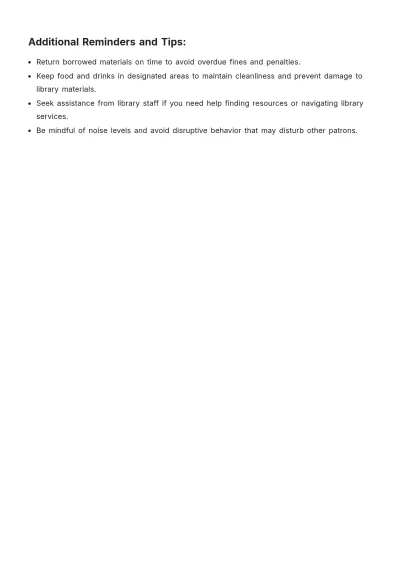 Free Library Policies Procedure Template to Edit Online