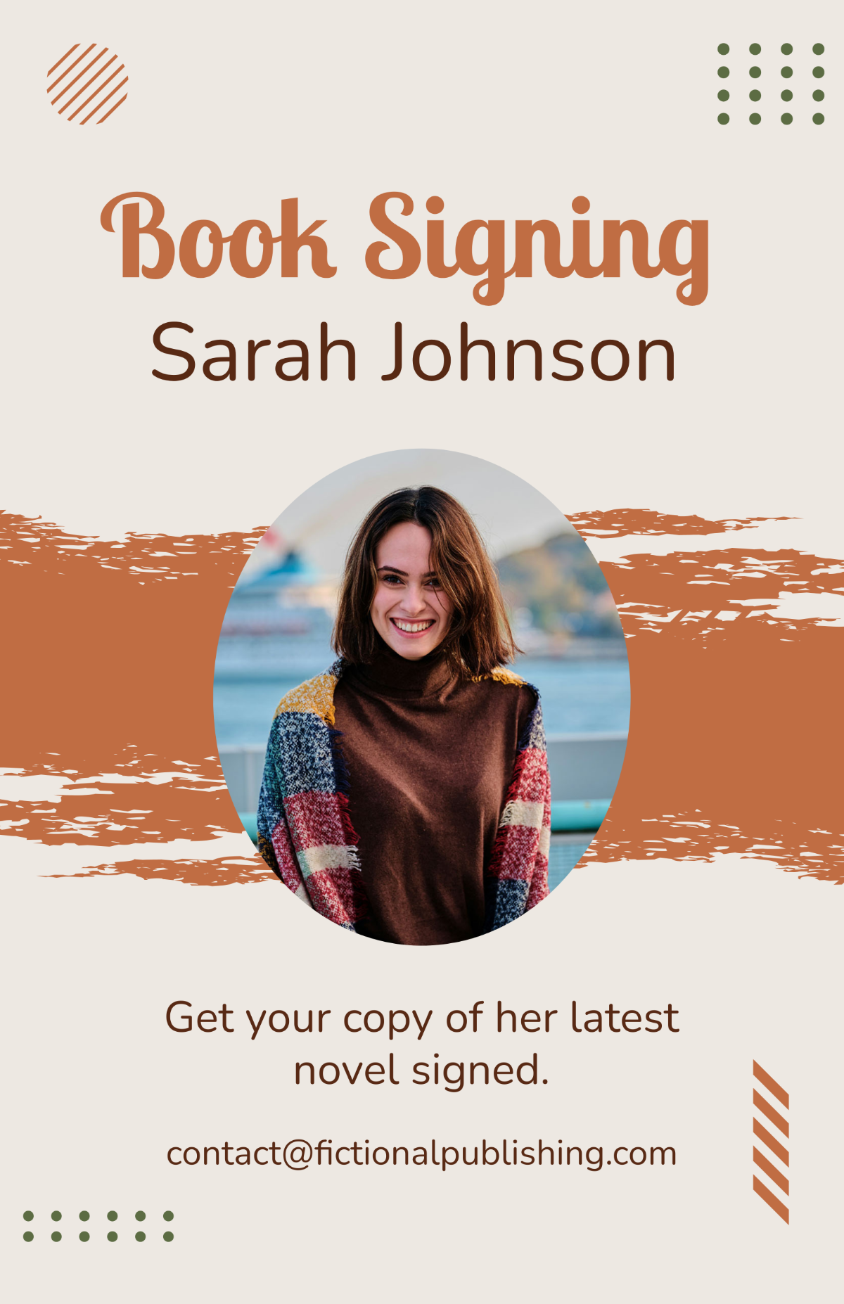 Free Author Poster Template