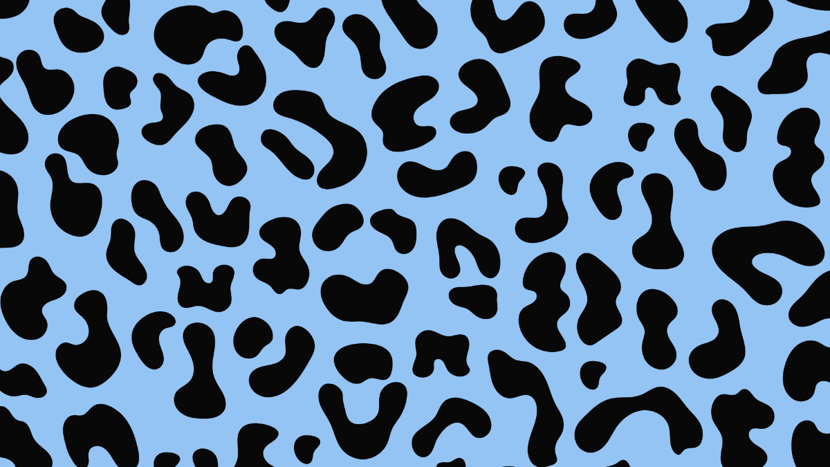 Blue Cheetah Print Background