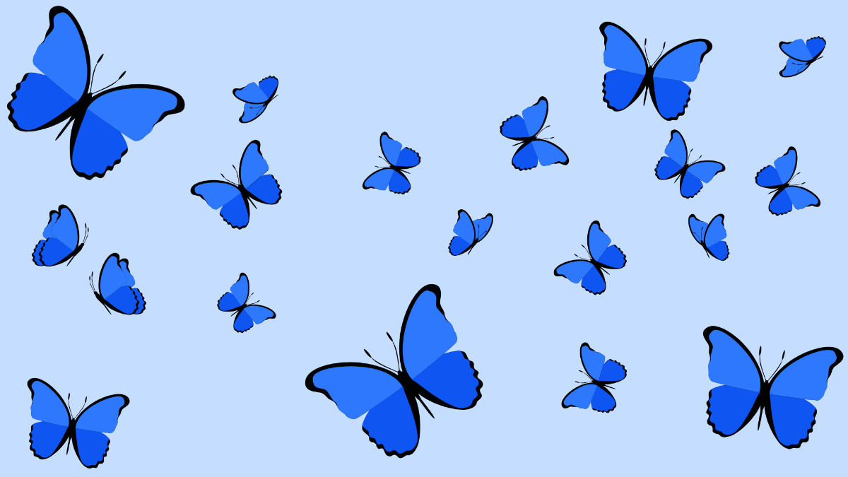 Blue Butterfly Background