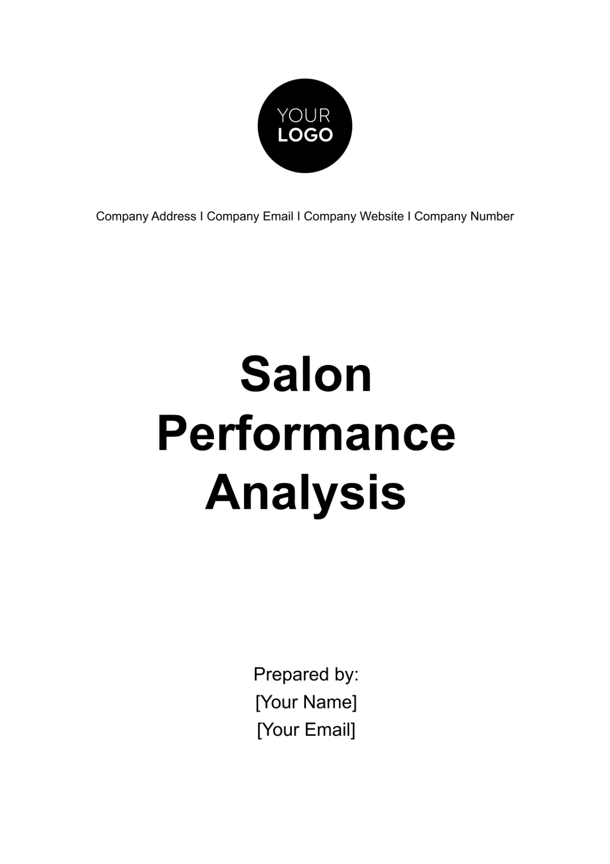 Salon Performance Analysis Template