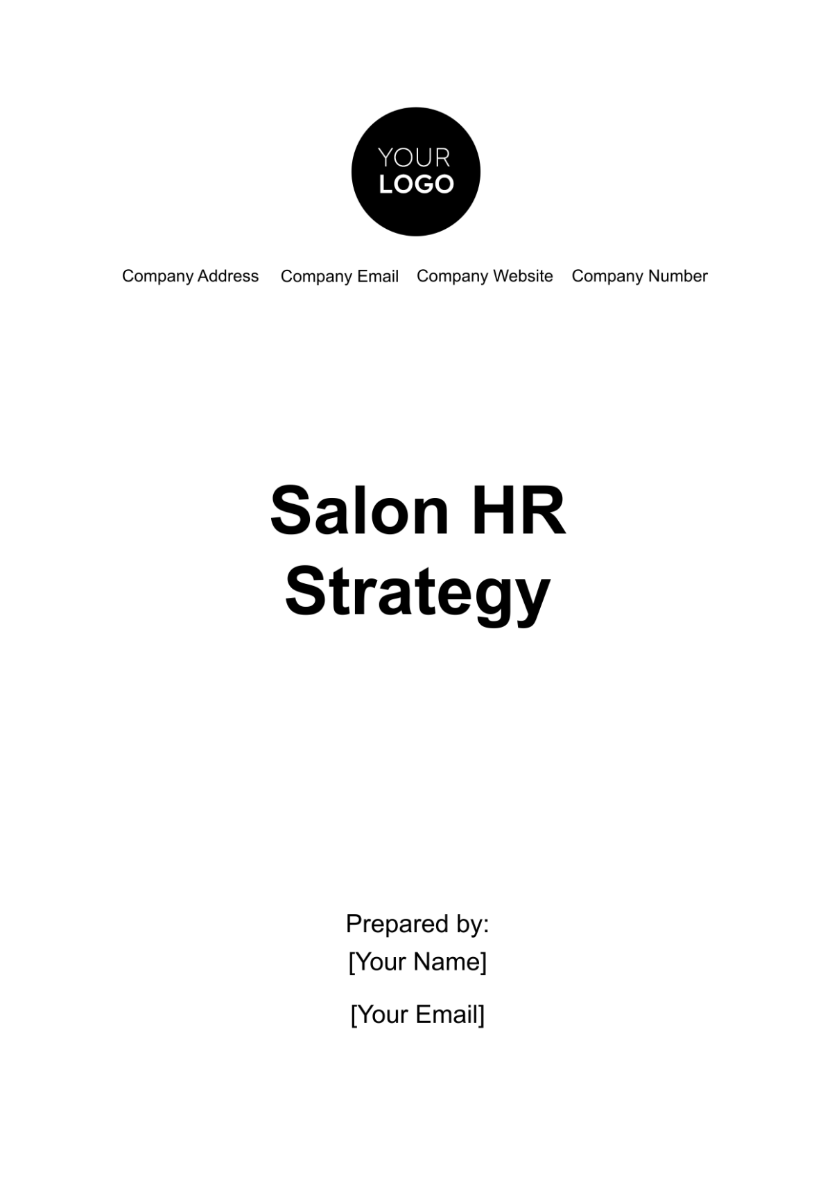 Free Salon HR Strategy Template