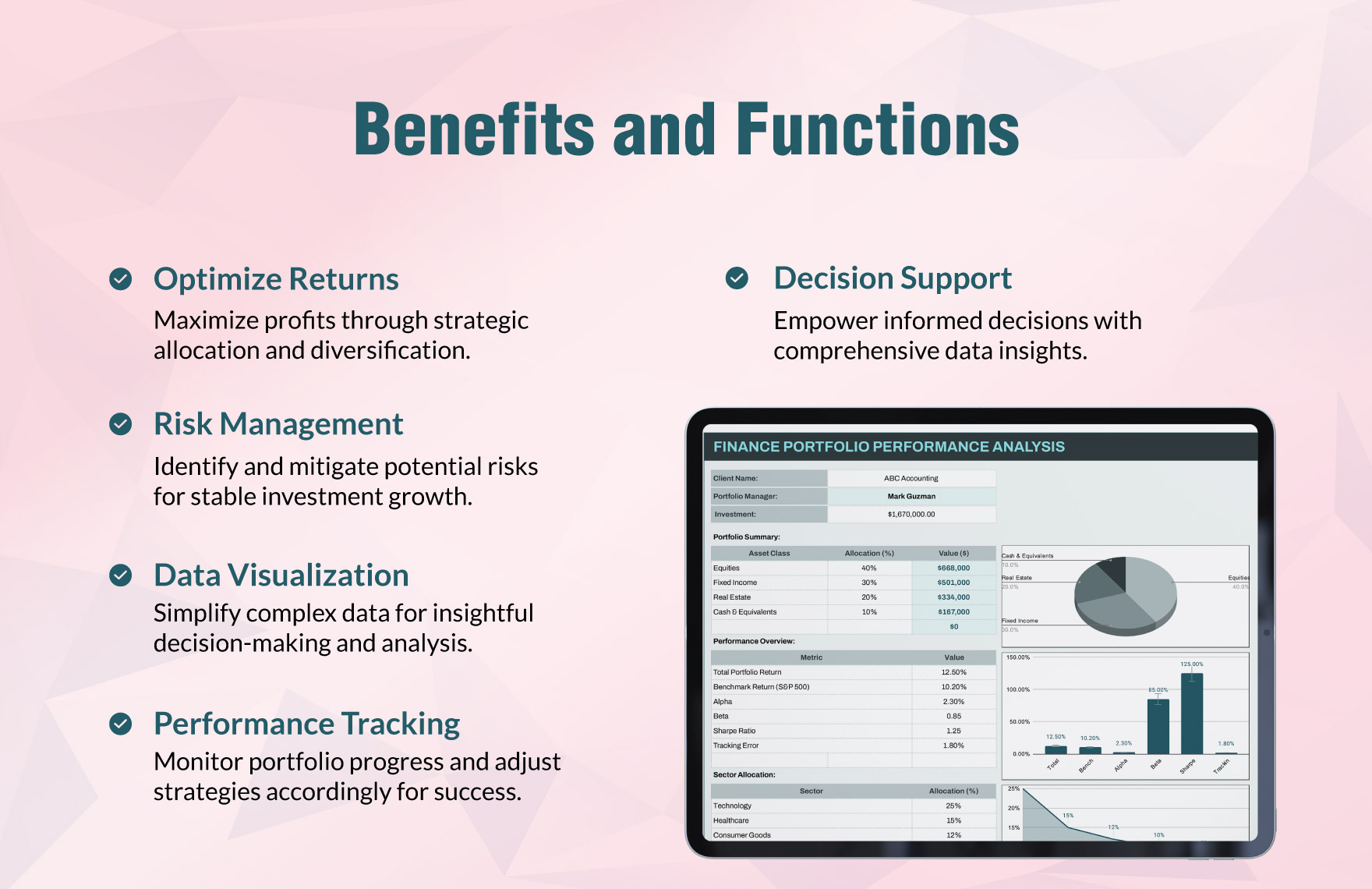 Finance Portfolio Performance Analysis Template