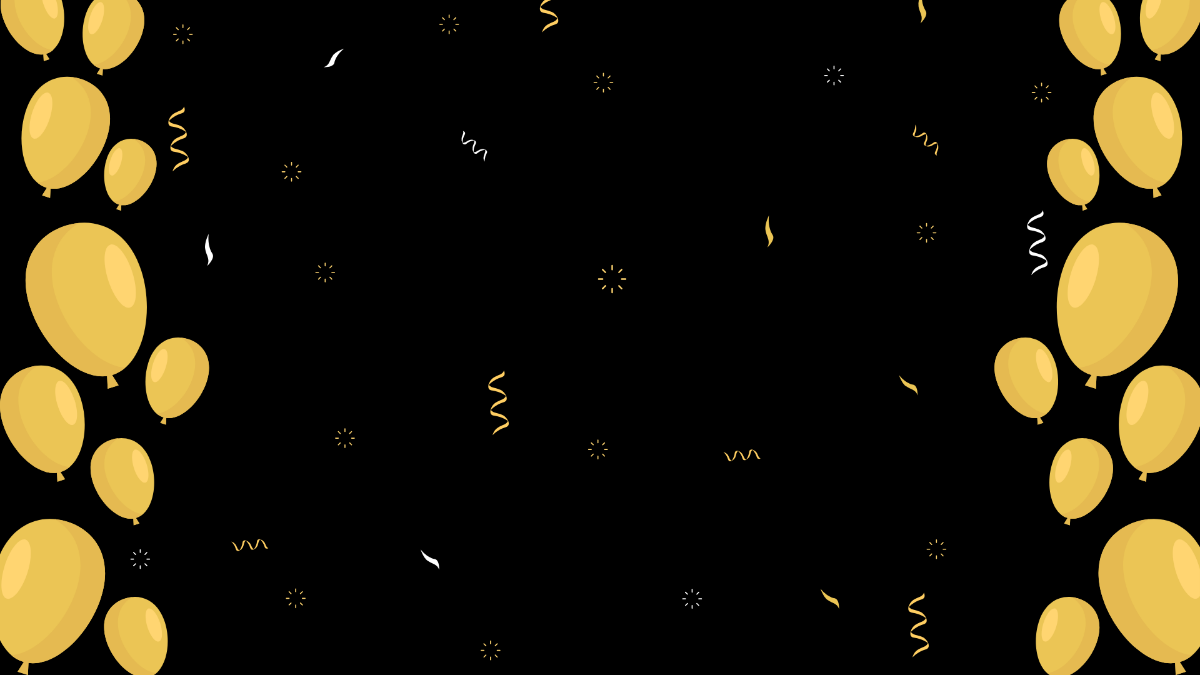 Free Black and Gold Background For Birthday