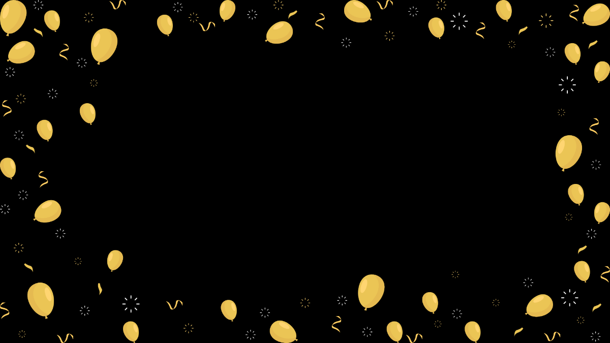 Free Black and Gold Birthday Background
