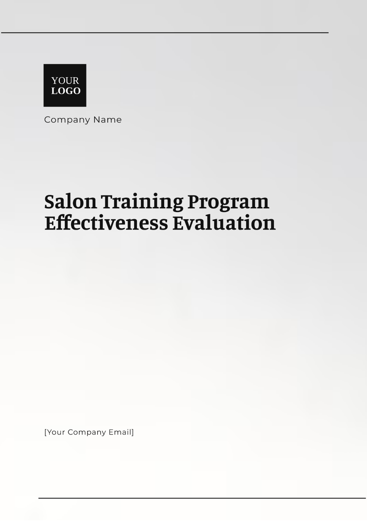 Salon Training Program Effectiveness Evaluation Template - Edit Online & Download