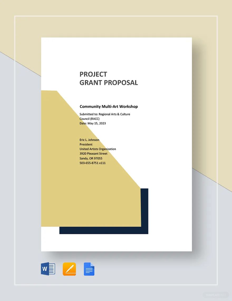 Project Grant Proposal Template