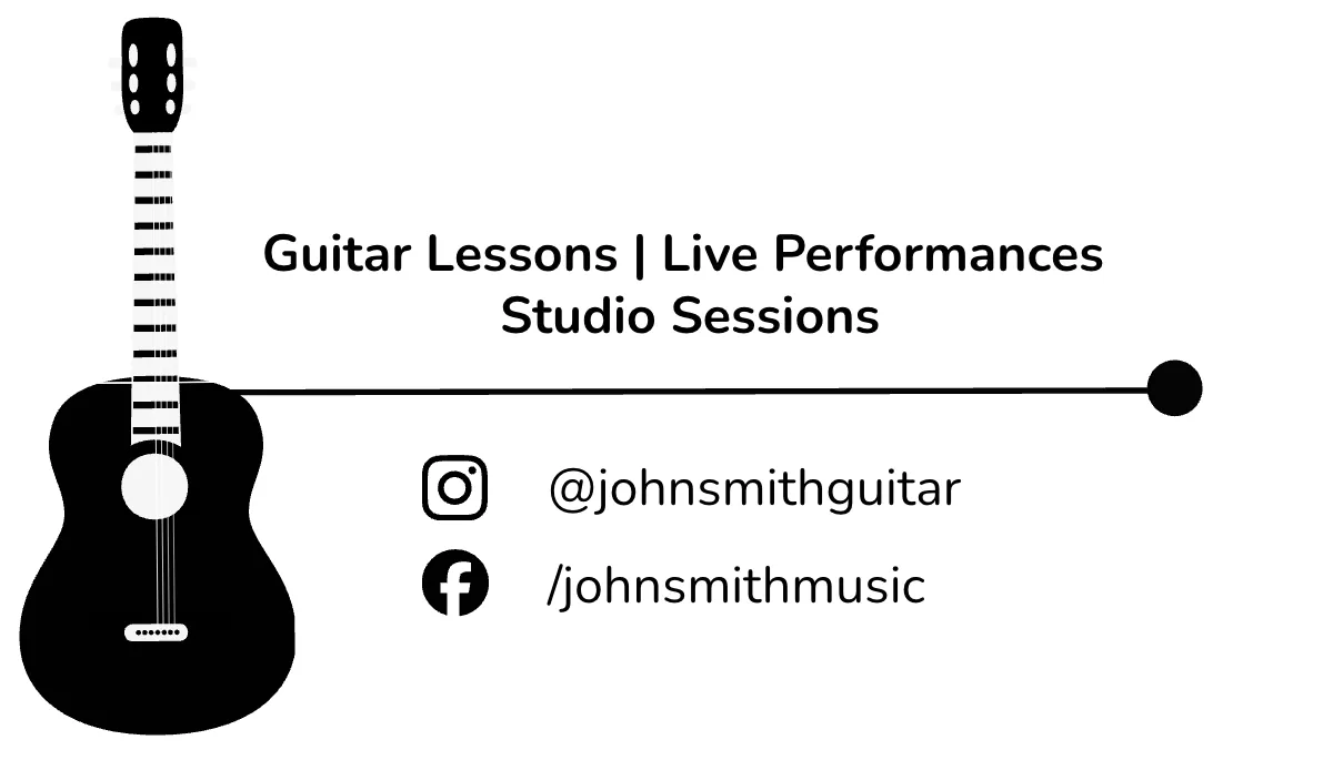 Free Guitarist Business Card Template to Edit Online