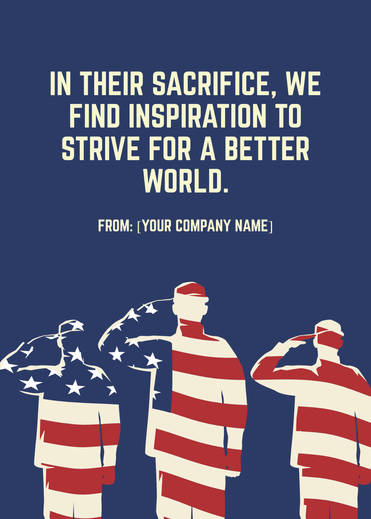 Free Memorial Day Inspirational Message Template