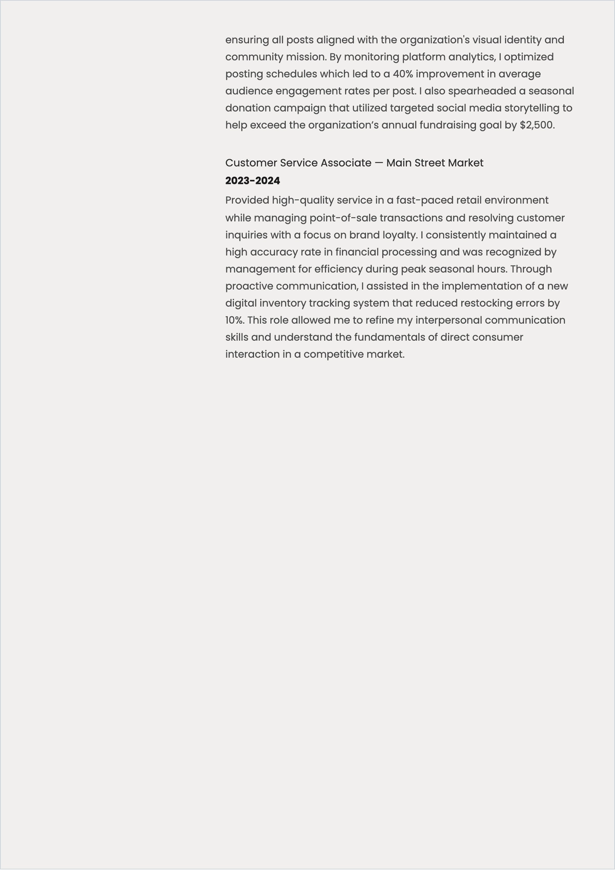 Free Student ATS CV Template, AI CV Builder