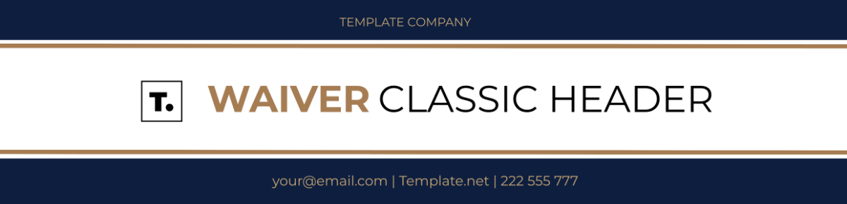 Waiver Classic Header Template
