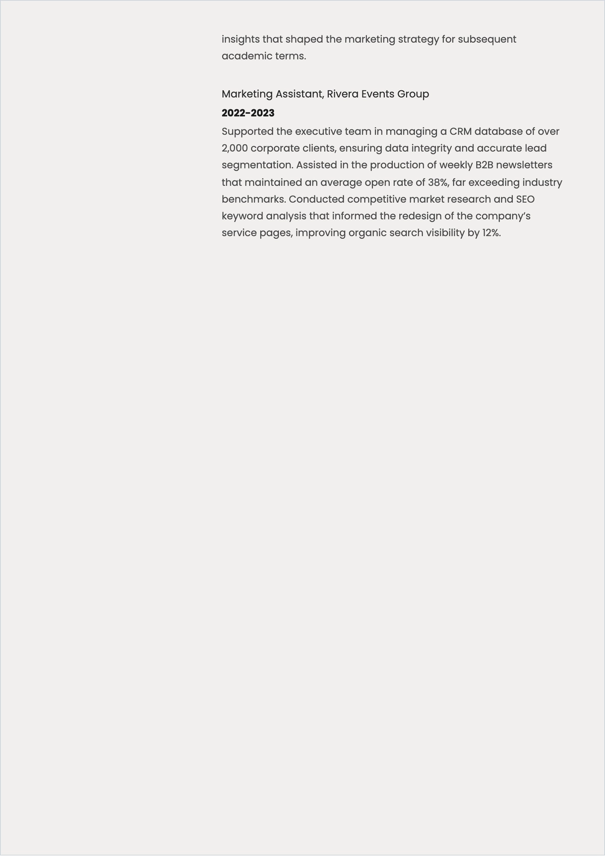 Free Student Internship ATS CV Template, AI CV Builder