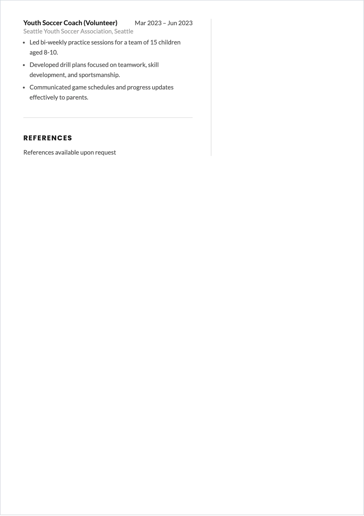 Free Aesthetic Grade 12 Student ATS CV Template, AI CV Builder