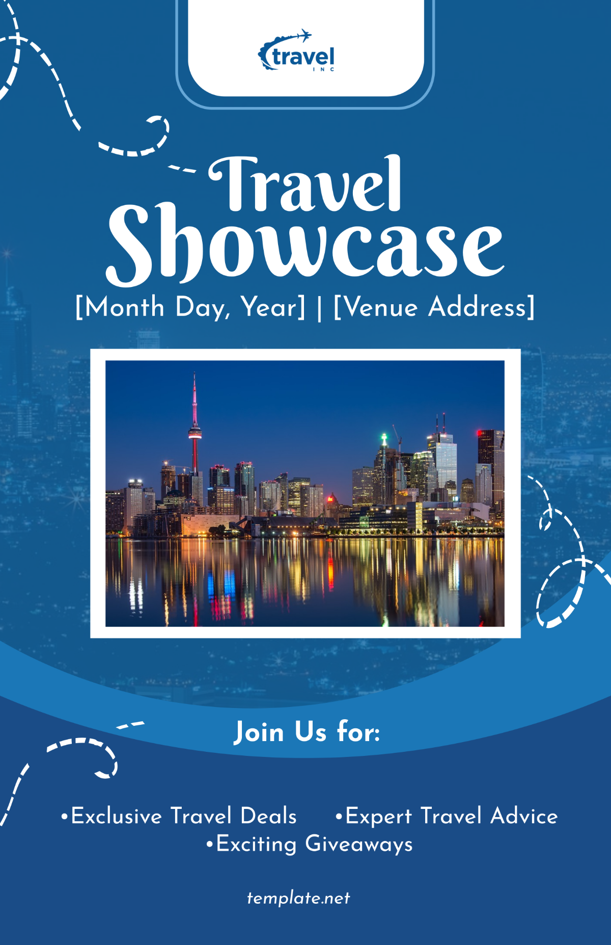 Travel Agency Invitation Poster Template