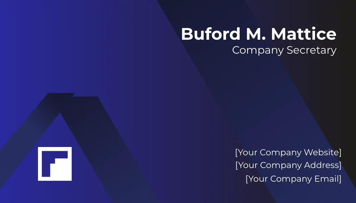 Free Company Business Card Template to Edit Online